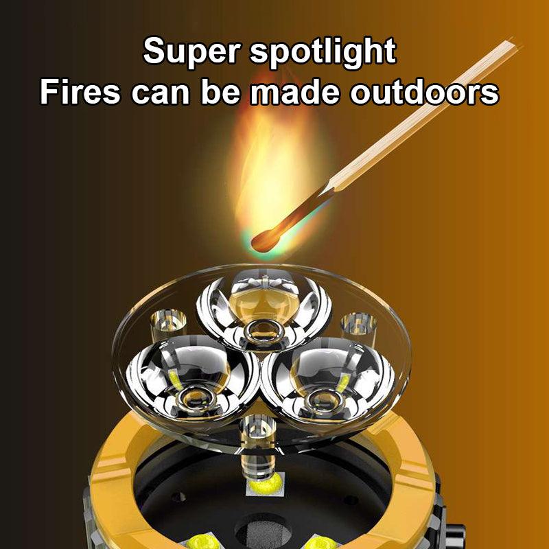 كشاف حديد 3 عدسات