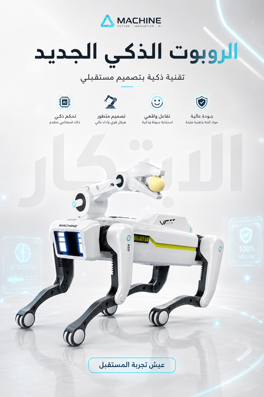 روبوت كلب مع ذكاء الصناعي