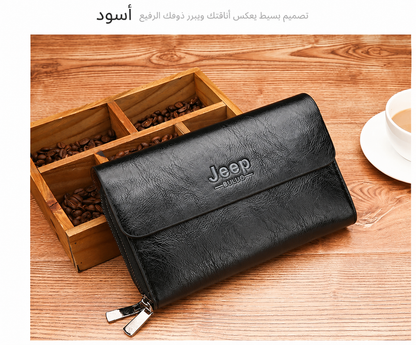 محفظة يدوي الجلدية