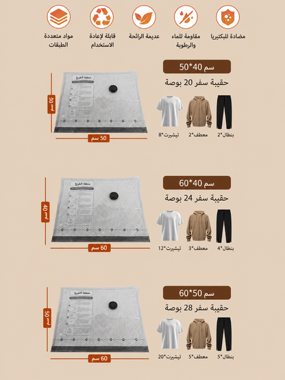 🌟 أكياس السفر الذكية