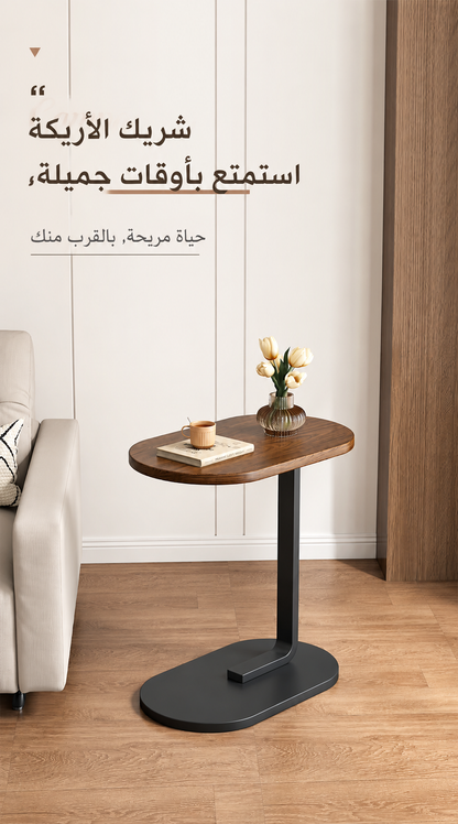 🏡 طاولة جانبية خشبية