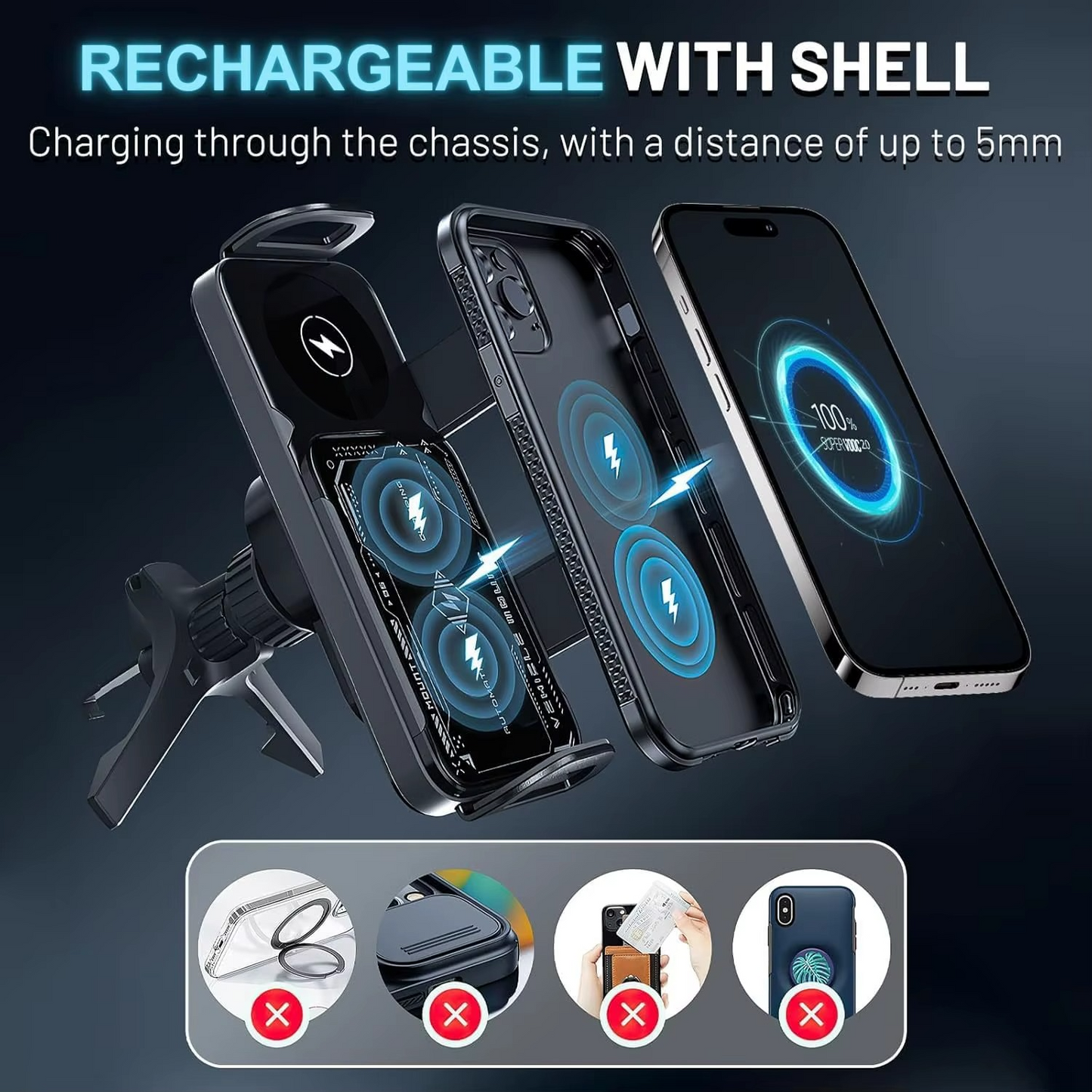 360 rotate wireless charger