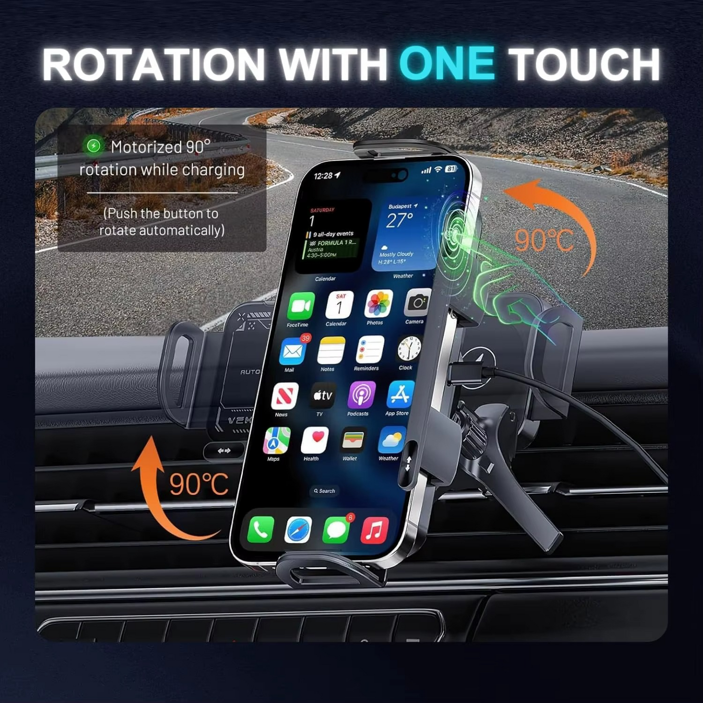 360 rotate wireless charger