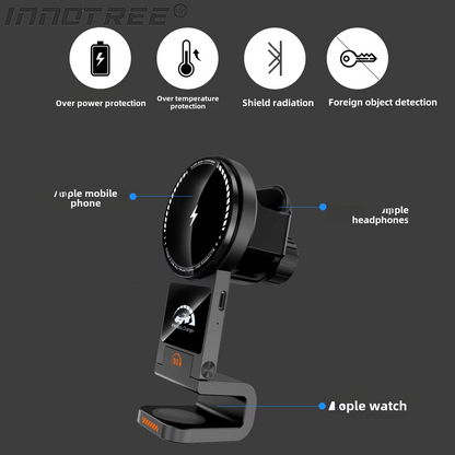 3 in 1 car wireless charger