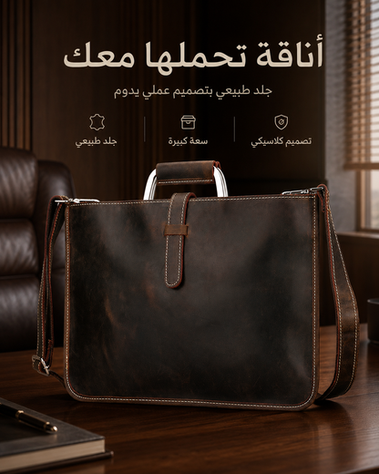 شنطة مستندات جلد كلاسيك